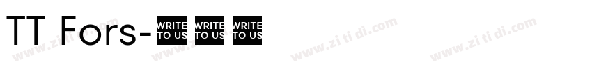 TT Fors字体转换